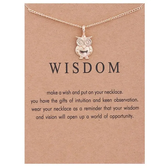 New  Women Sweater Chain Necklace Owl Design Rhinestones Crystal Pendant Necklaces Jewelry Clothing Accessories Drop Shipping
