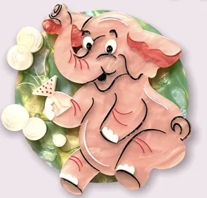 New Year's Aperitif Brooch by Lipstick & Chrome