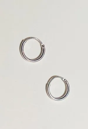 Nuance Sterling Silver Tiny Hoops