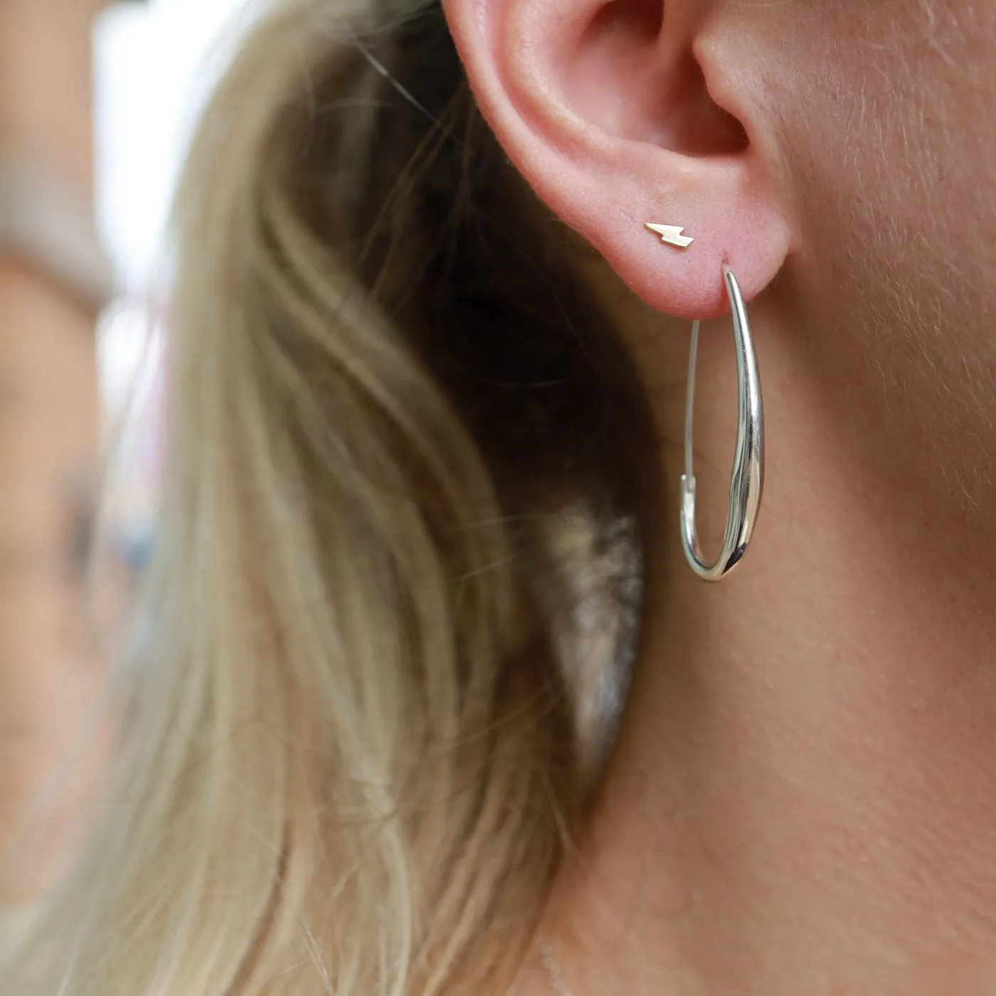 Oval Hoop Earrings