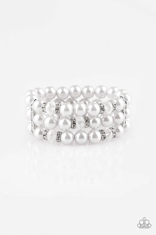 Paparazzi Bracelet ~ Undeniably Dapper - Silver