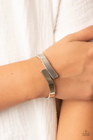 Paparazzi Dare To Flare - Silver Bracelet