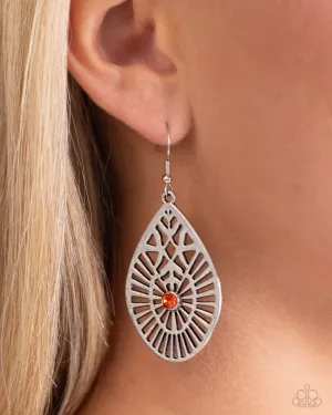 Paparazzi Earring ~ Modern Mural - Orange
