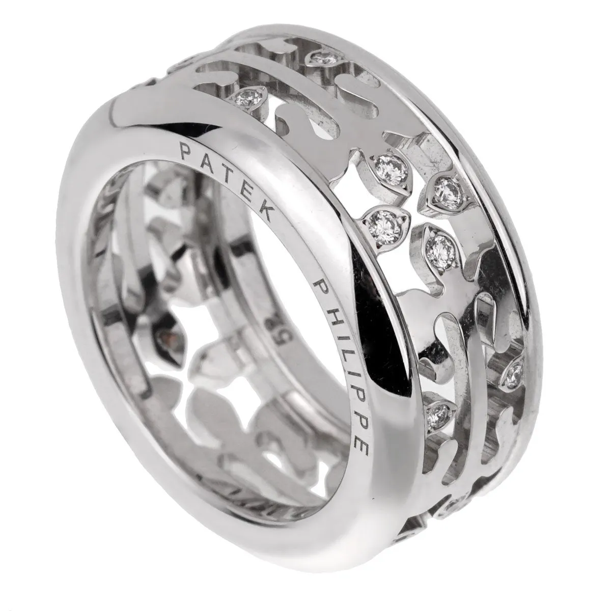 Patek Philippe Calatrava Diamond White Gold Ring