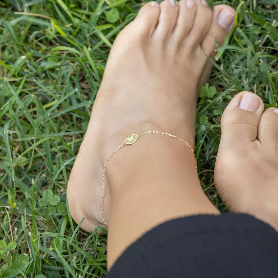 Personalized Disk Anklet