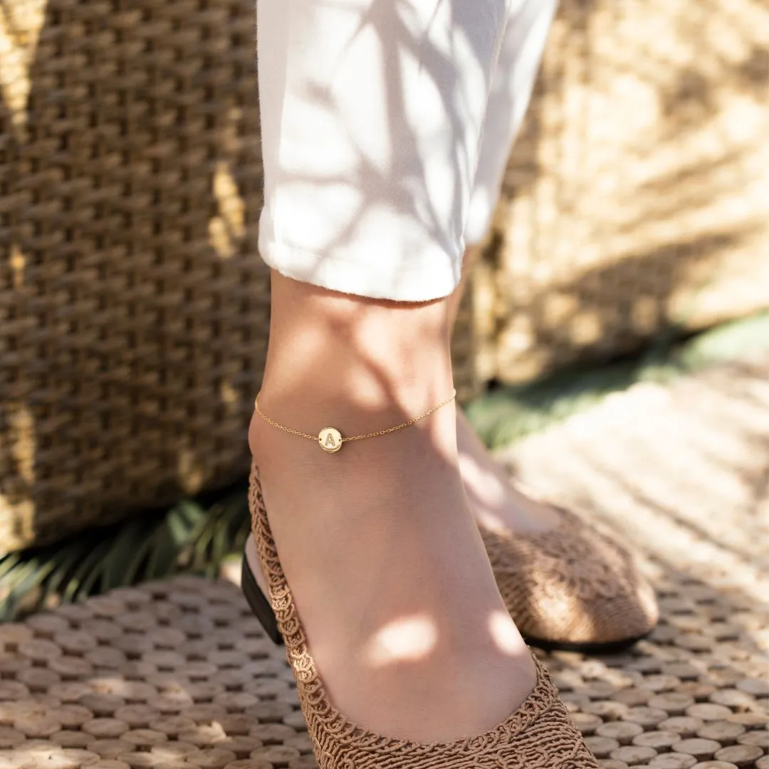 Personalized Disk Anklet