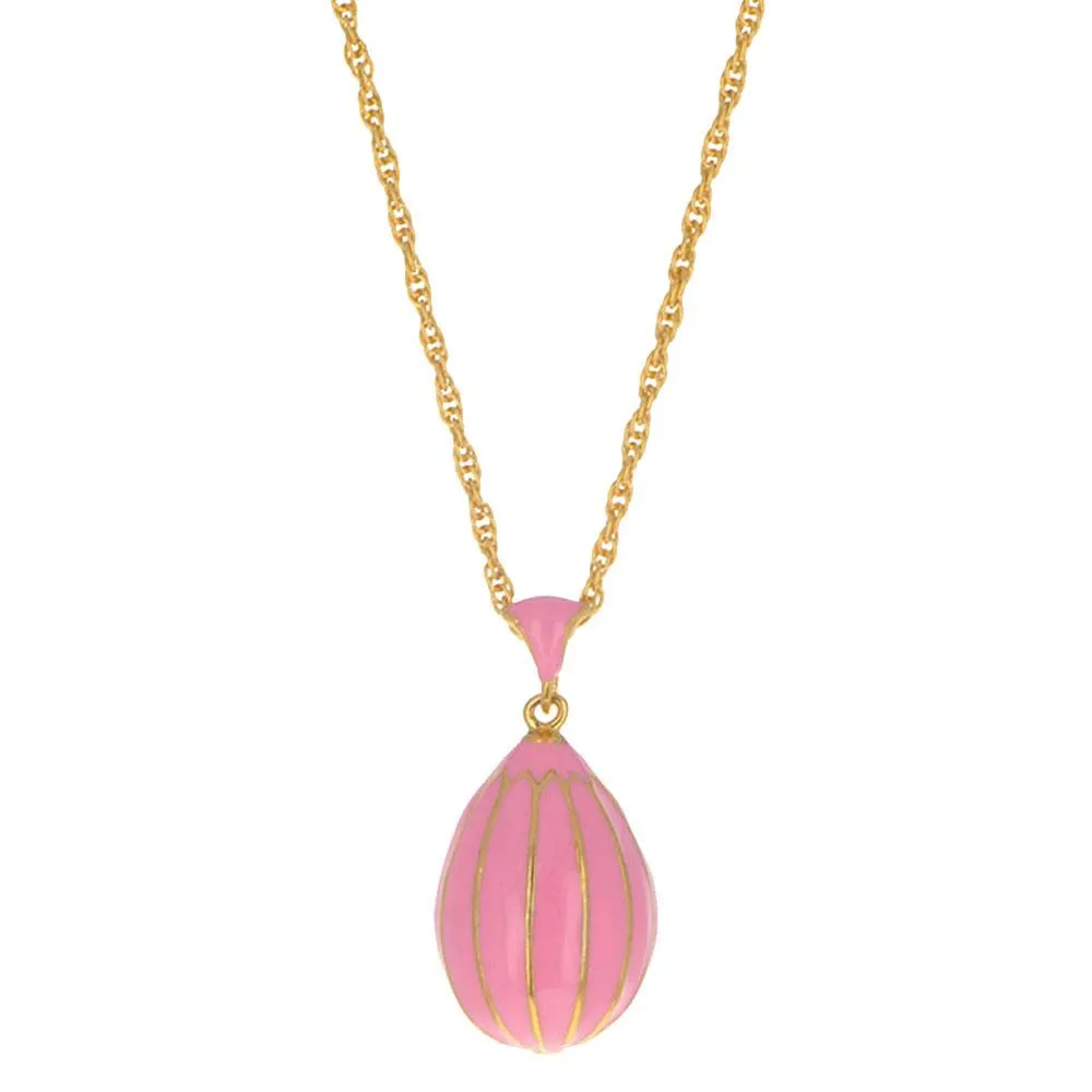 Pink Royal Egg Pendant Necklace