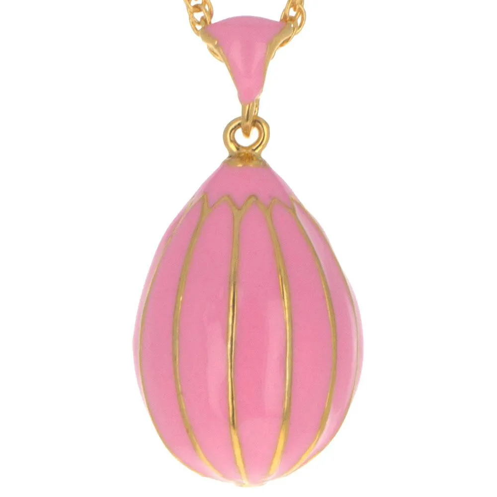 Pink Royal Egg Pendant Necklace