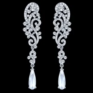 "Eileen" - Rhinestone Bridal Earrings