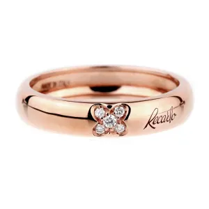 Recarlo Clover Diamond Rose Gold Ring