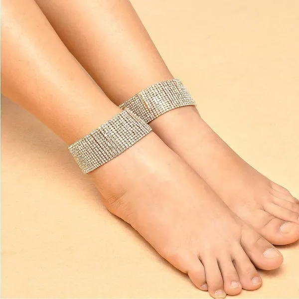 Rhinestone Anklet Bracelet Chain