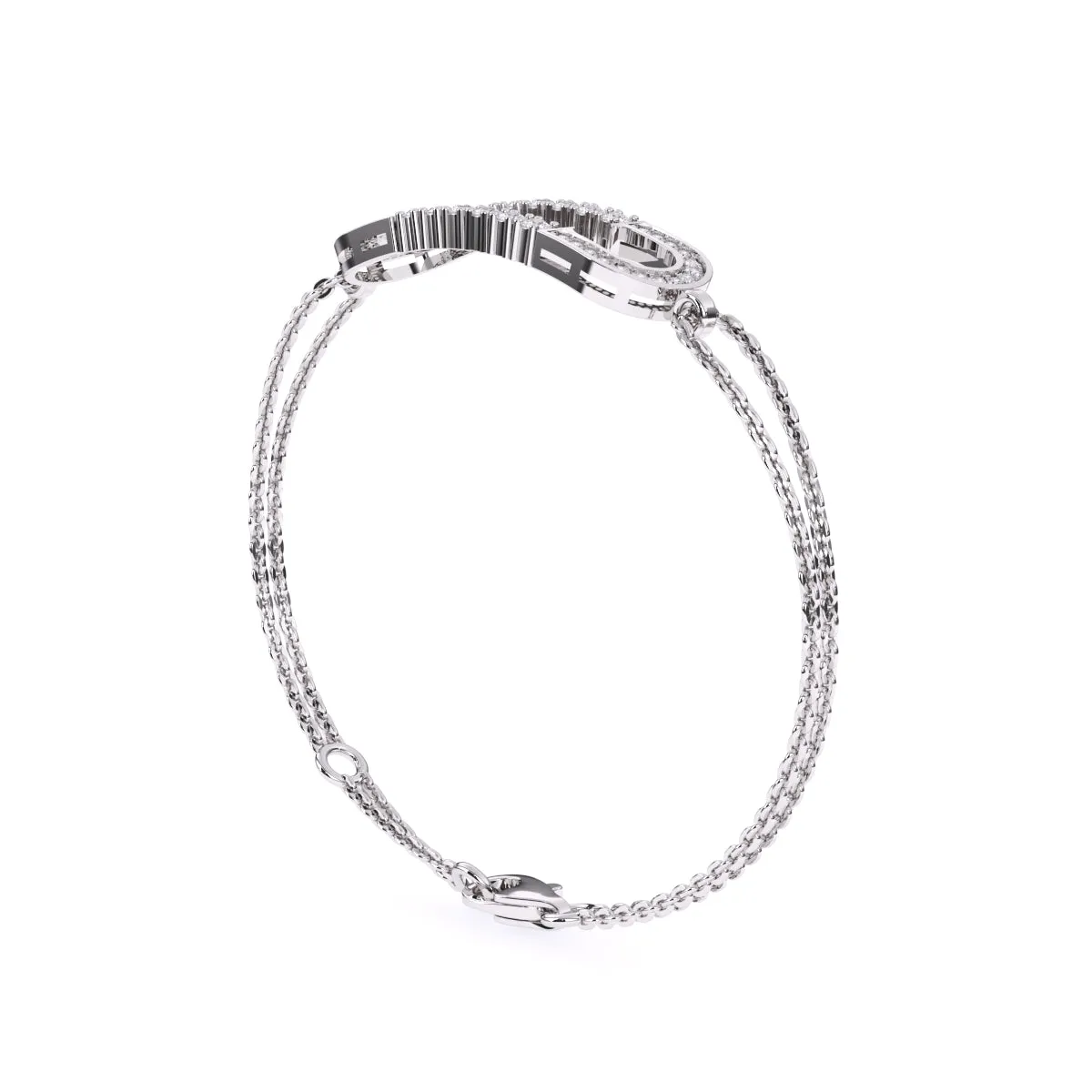 Rose Gold Stylish Charm Adjustable Free Size Designer Bracelet