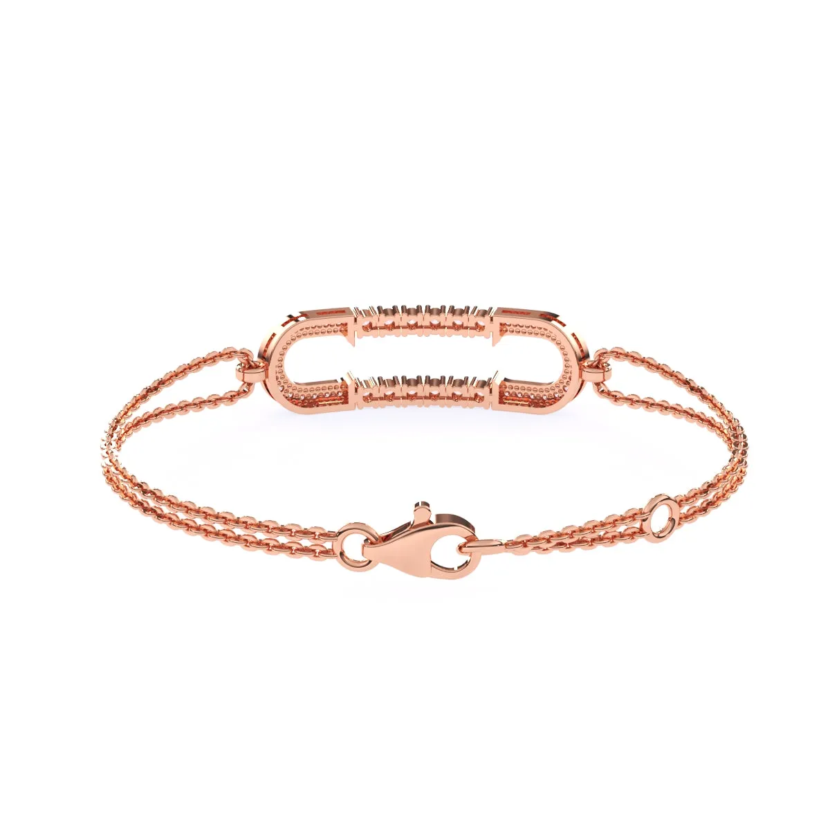 Rose Gold Stylish Charm Adjustable Free Size Designer Bracelet