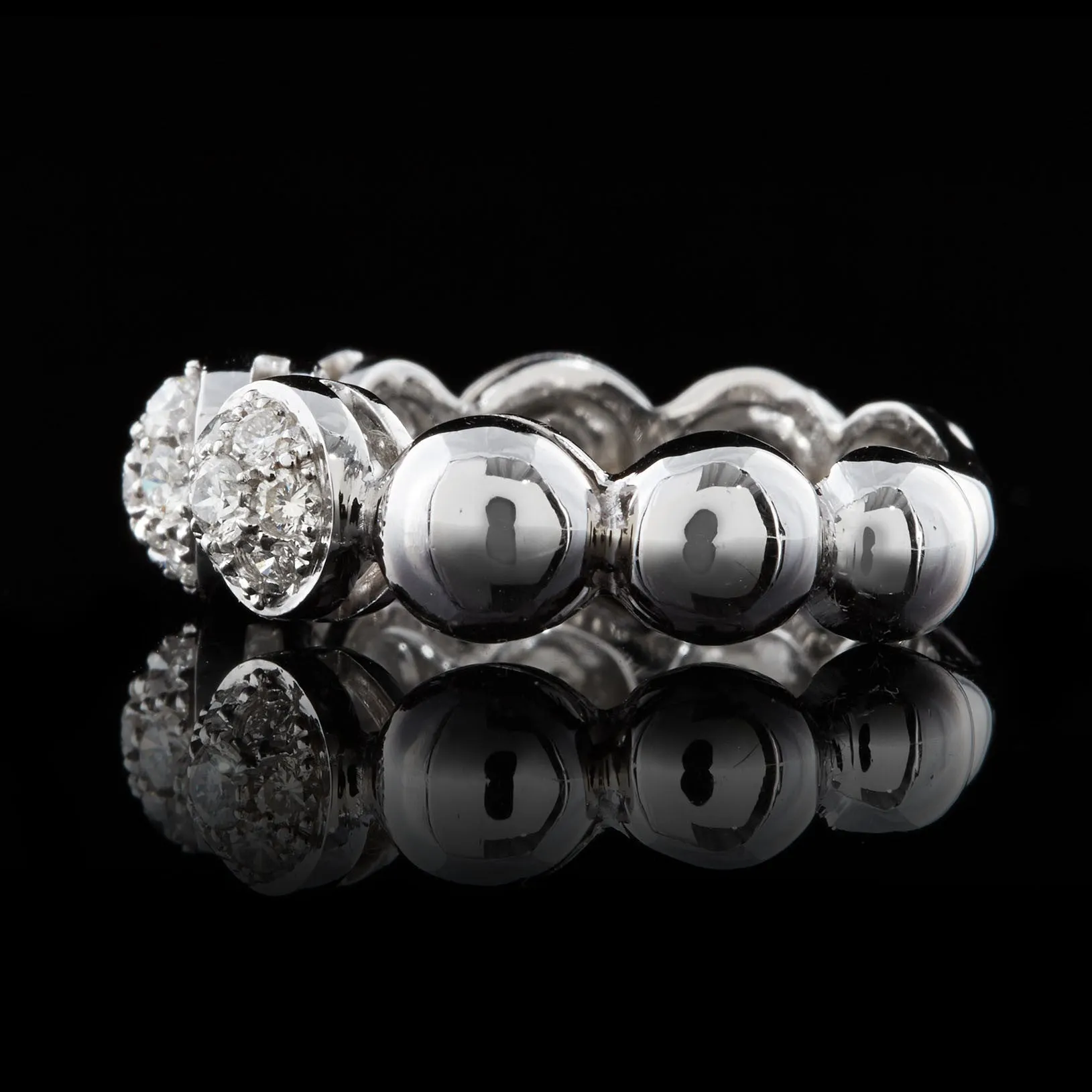 Salavetti 18Kt White Gold Diamond Ring