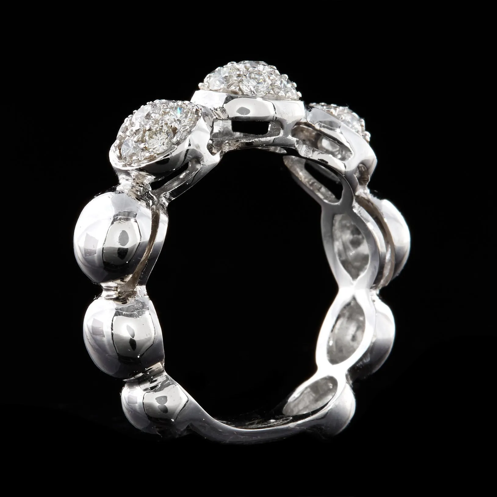 Salavetti 18Kt White Gold Diamond Ring