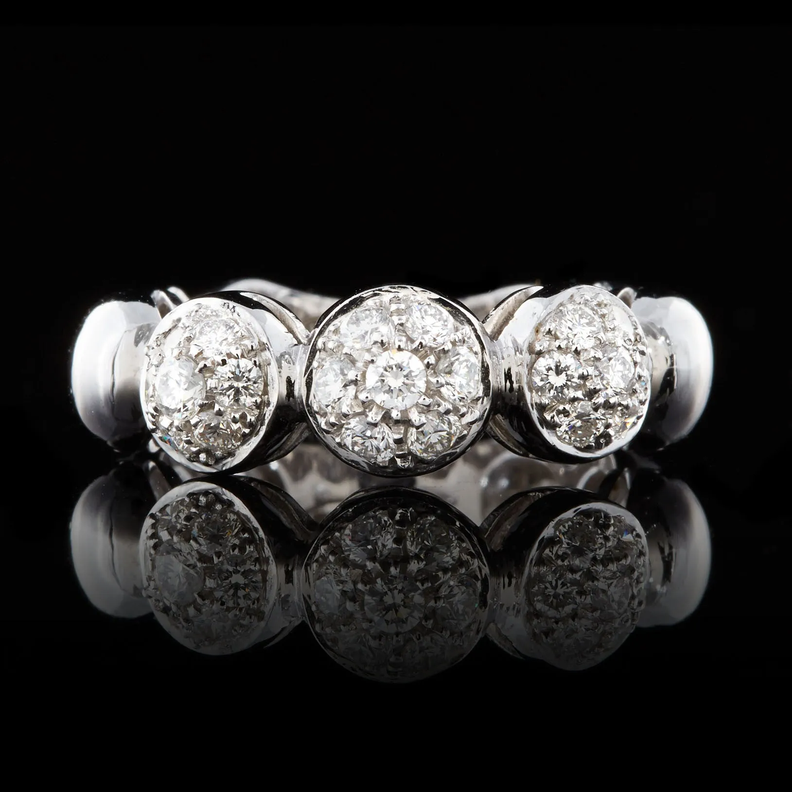 Salavetti 18Kt White Gold Diamond Ring