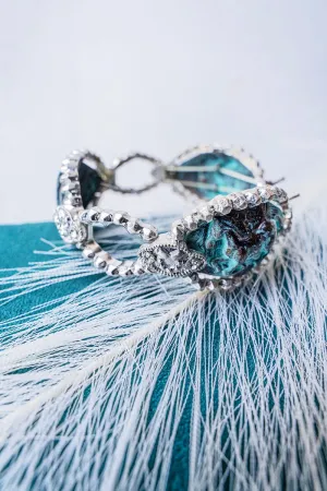 SALE! Patina and Silvertone Horse Stretch Bracelet
