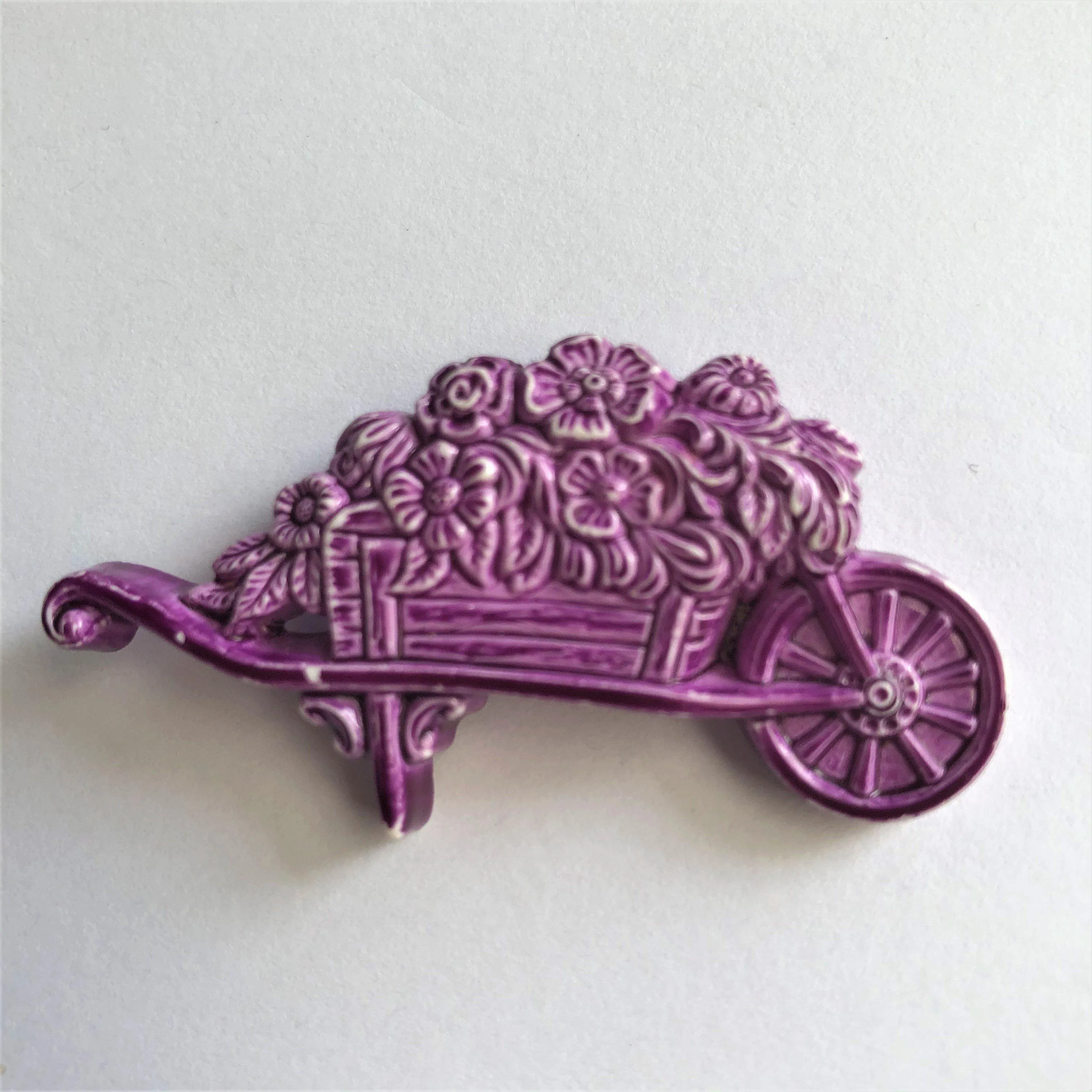 Set of Three Plastic 1960's Retro Brooches