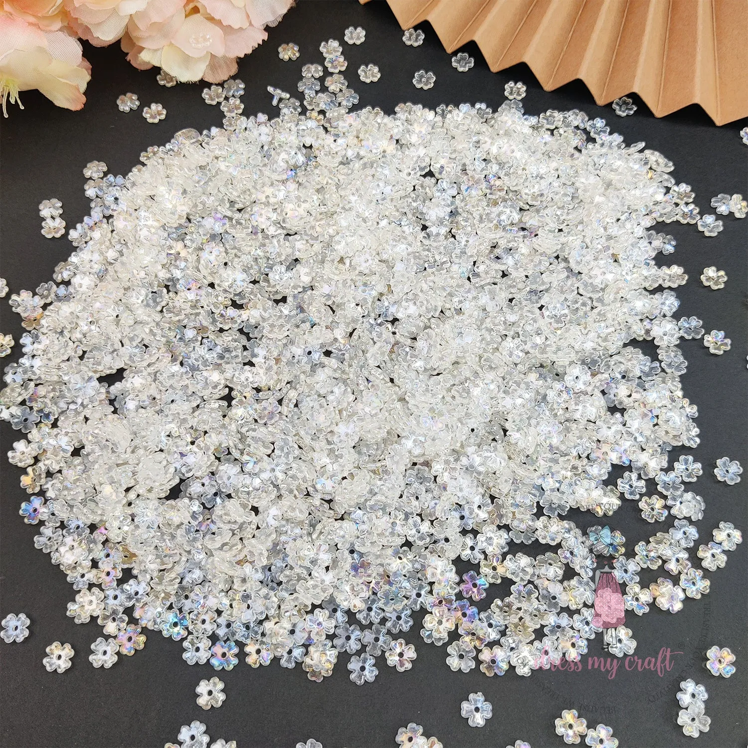 Shiny Tiny Flower Beads