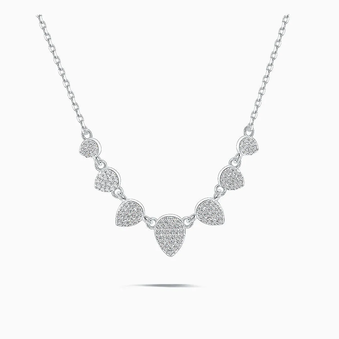 Silver Éclat Pavilion Pendant Necklace