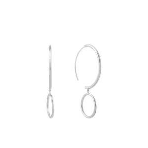 Silver Double Hoop Earrings