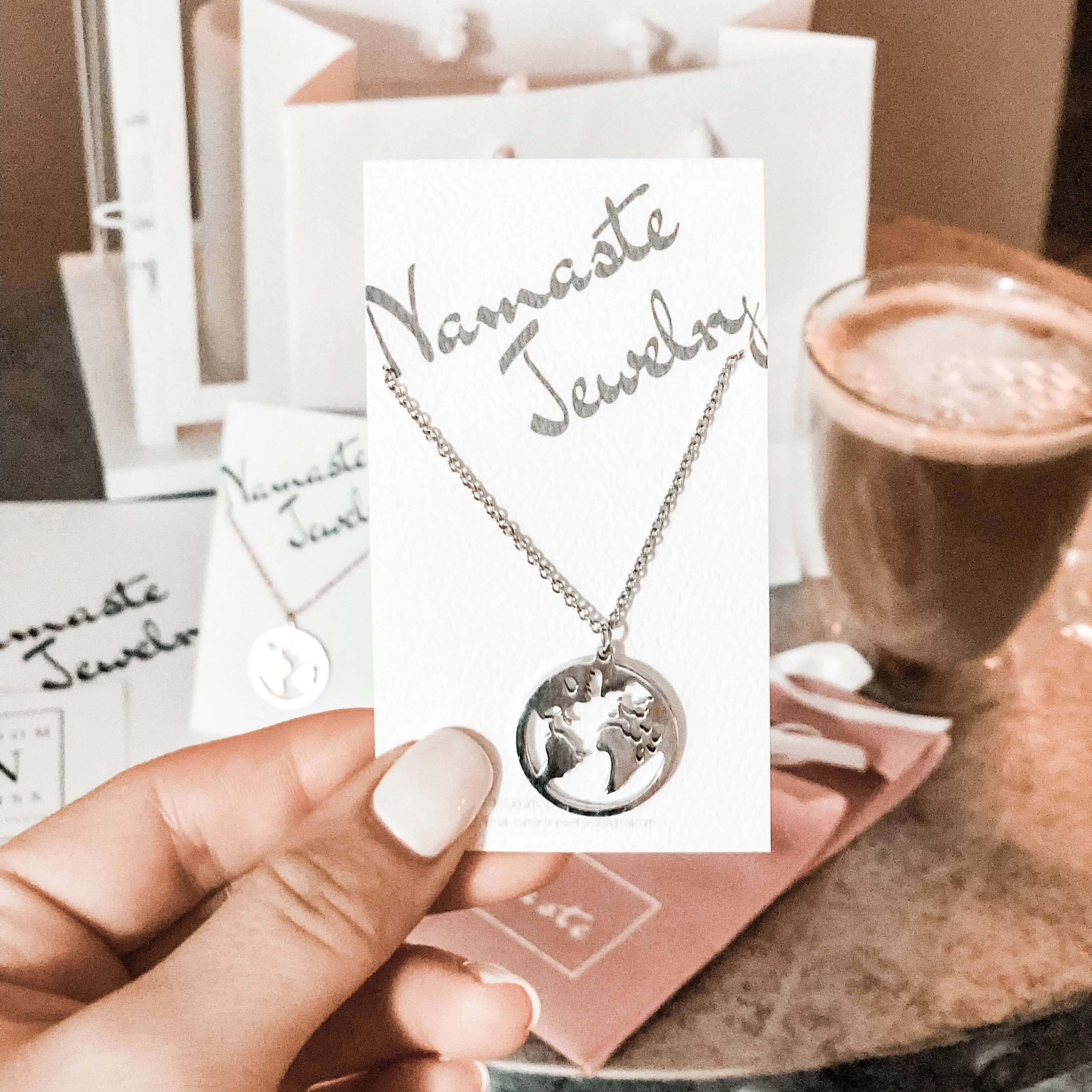 Silver - 'MY WORLD' Necklace