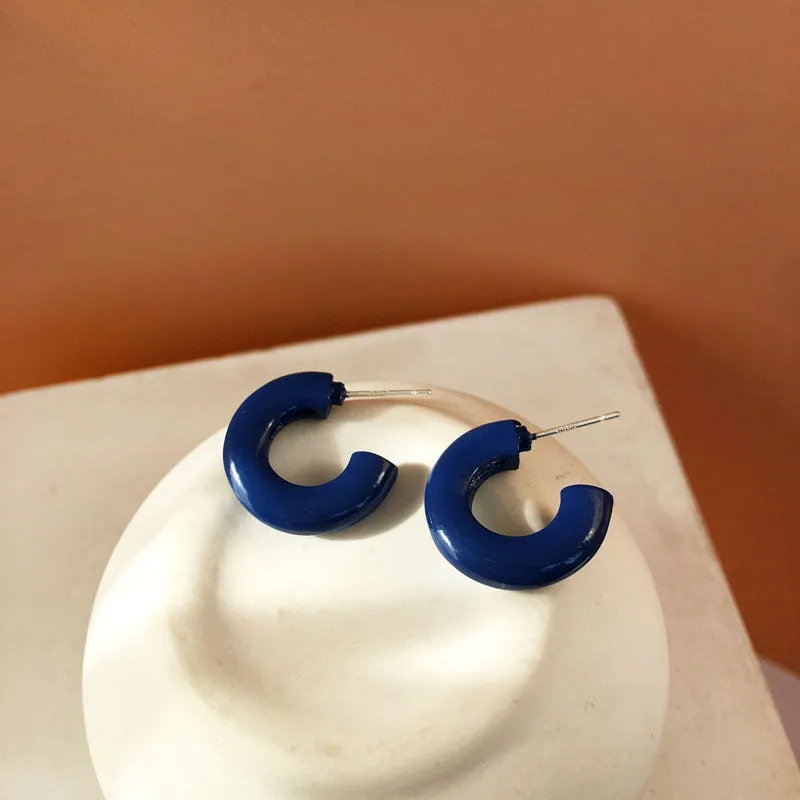 Simple Half Hoop Earrings