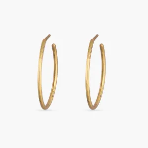 Simple Silver Hoop Earrings