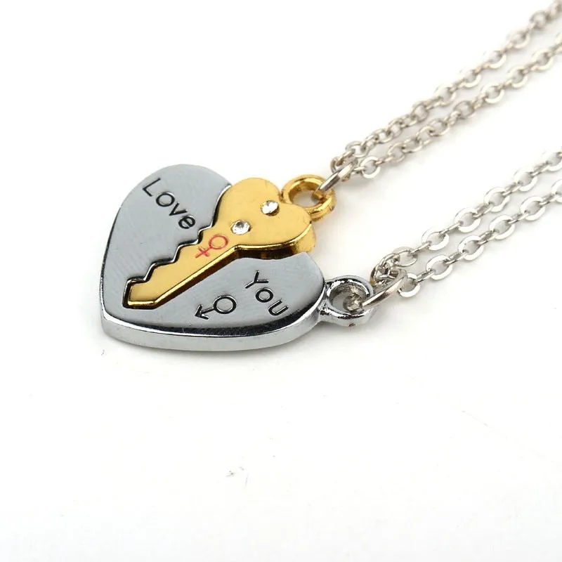Sliver Broken Heart Necklace