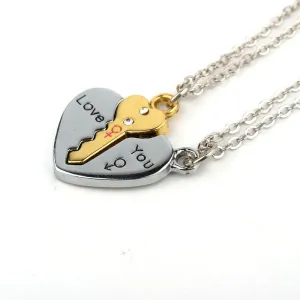 Sliver Broken Heart Necklace