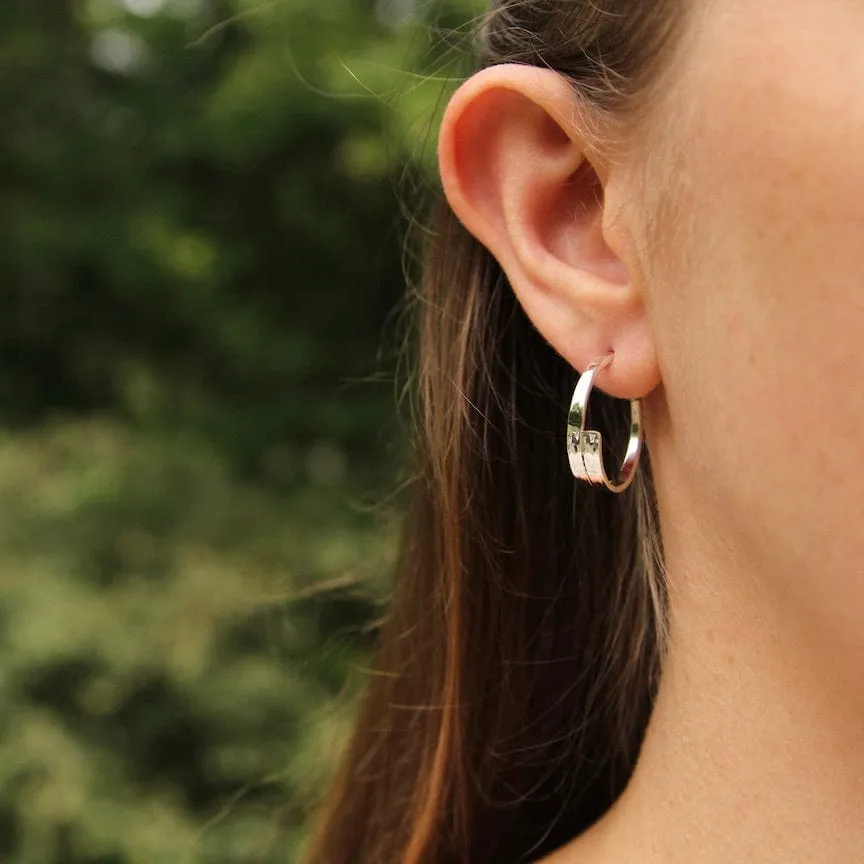 Small Flat Hoops