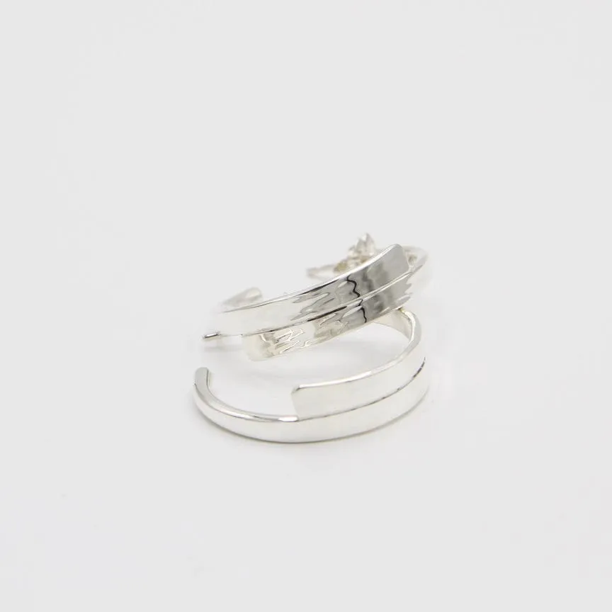 Small Flat Hoops