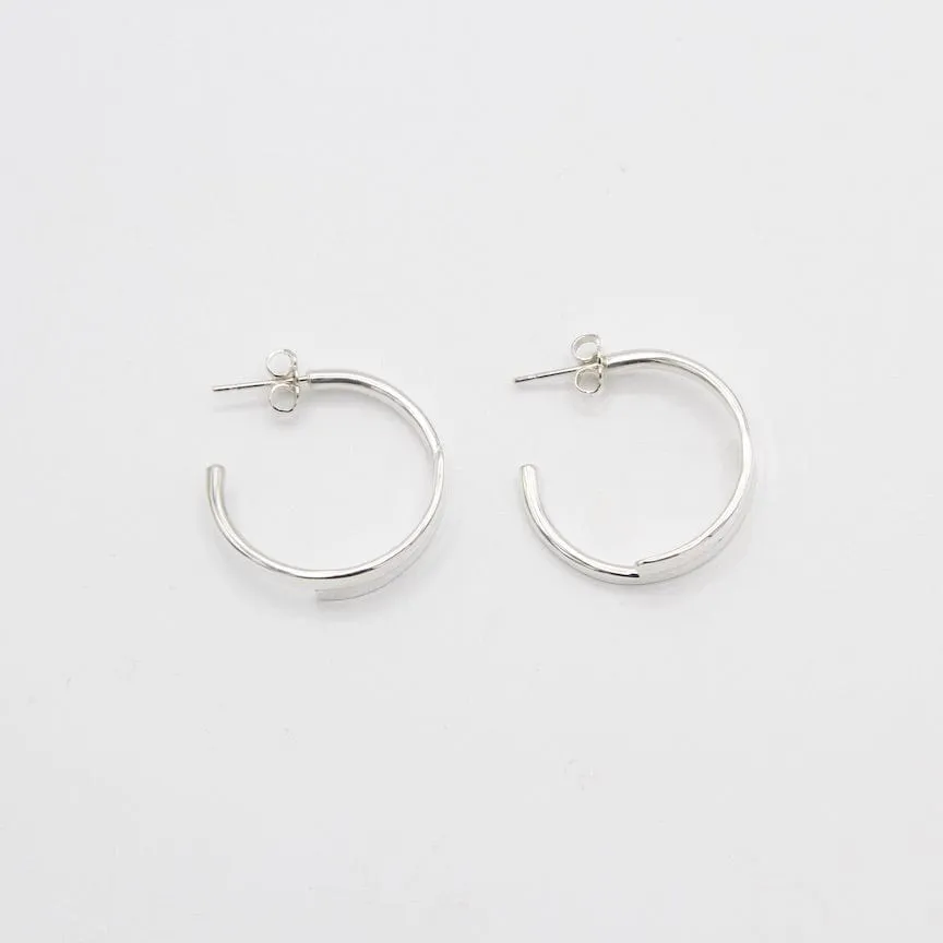 Small Flat Hoops