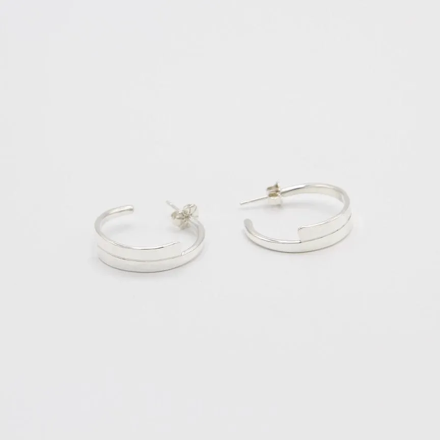 Small Flat Hoops