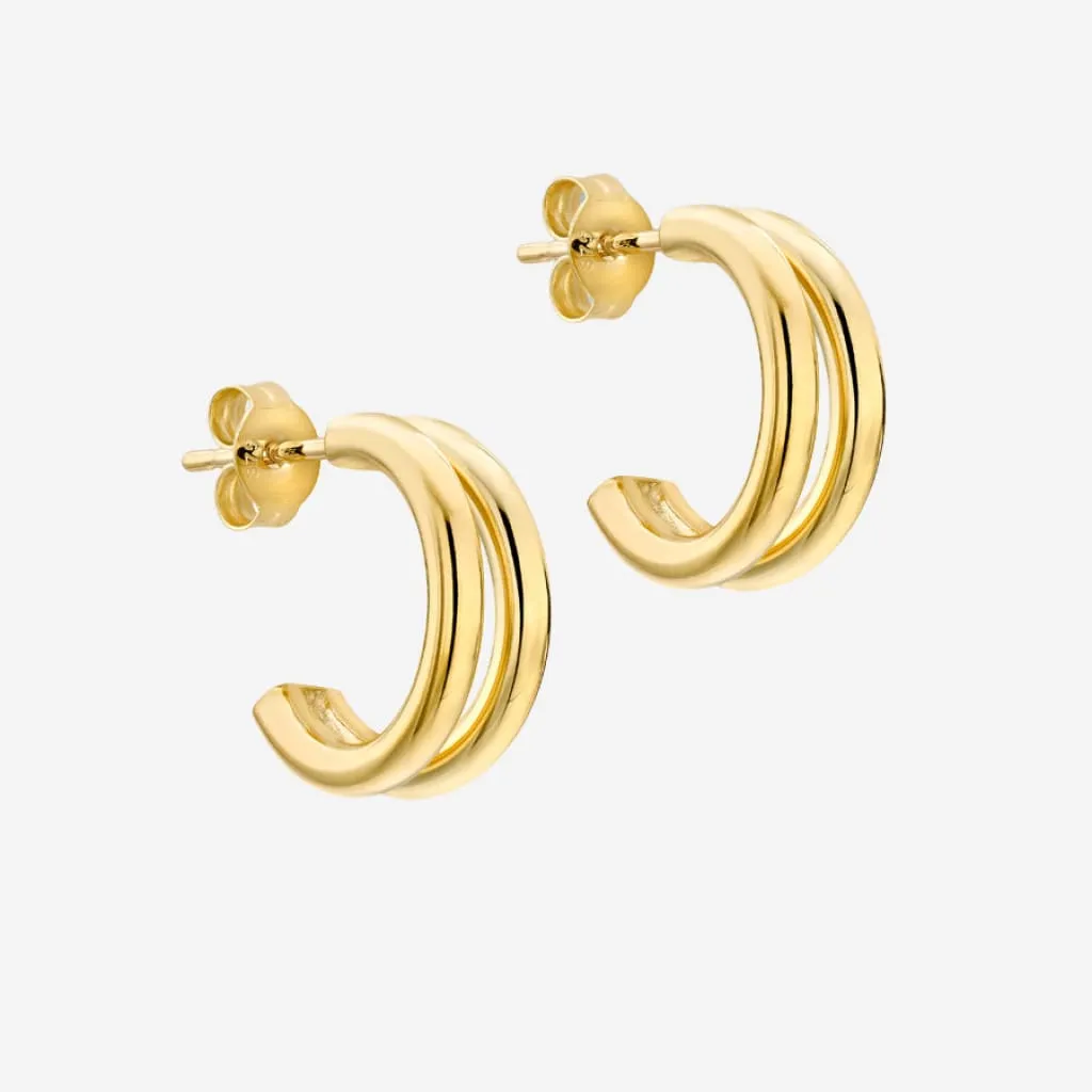 Sonas Half Hoops | 9ct Gold
