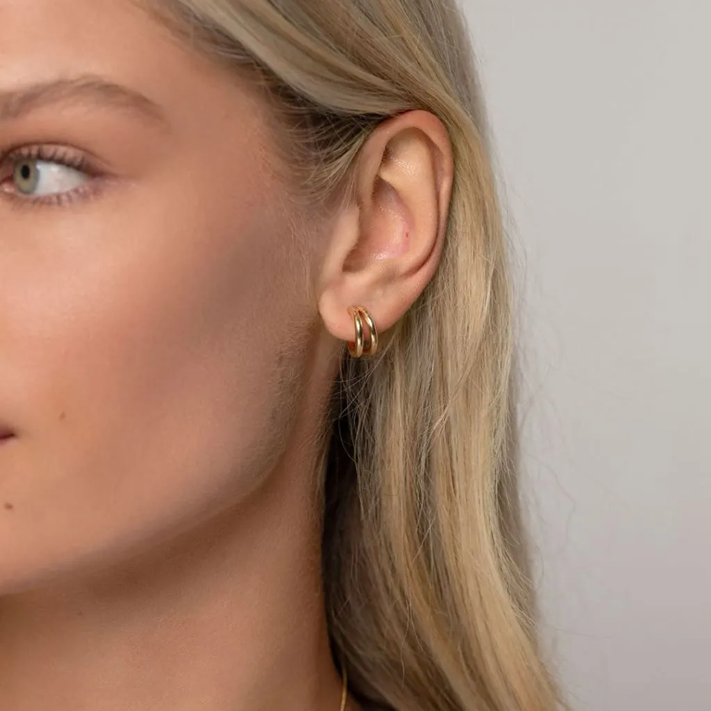 Sonas Half Hoops | 9ct Gold