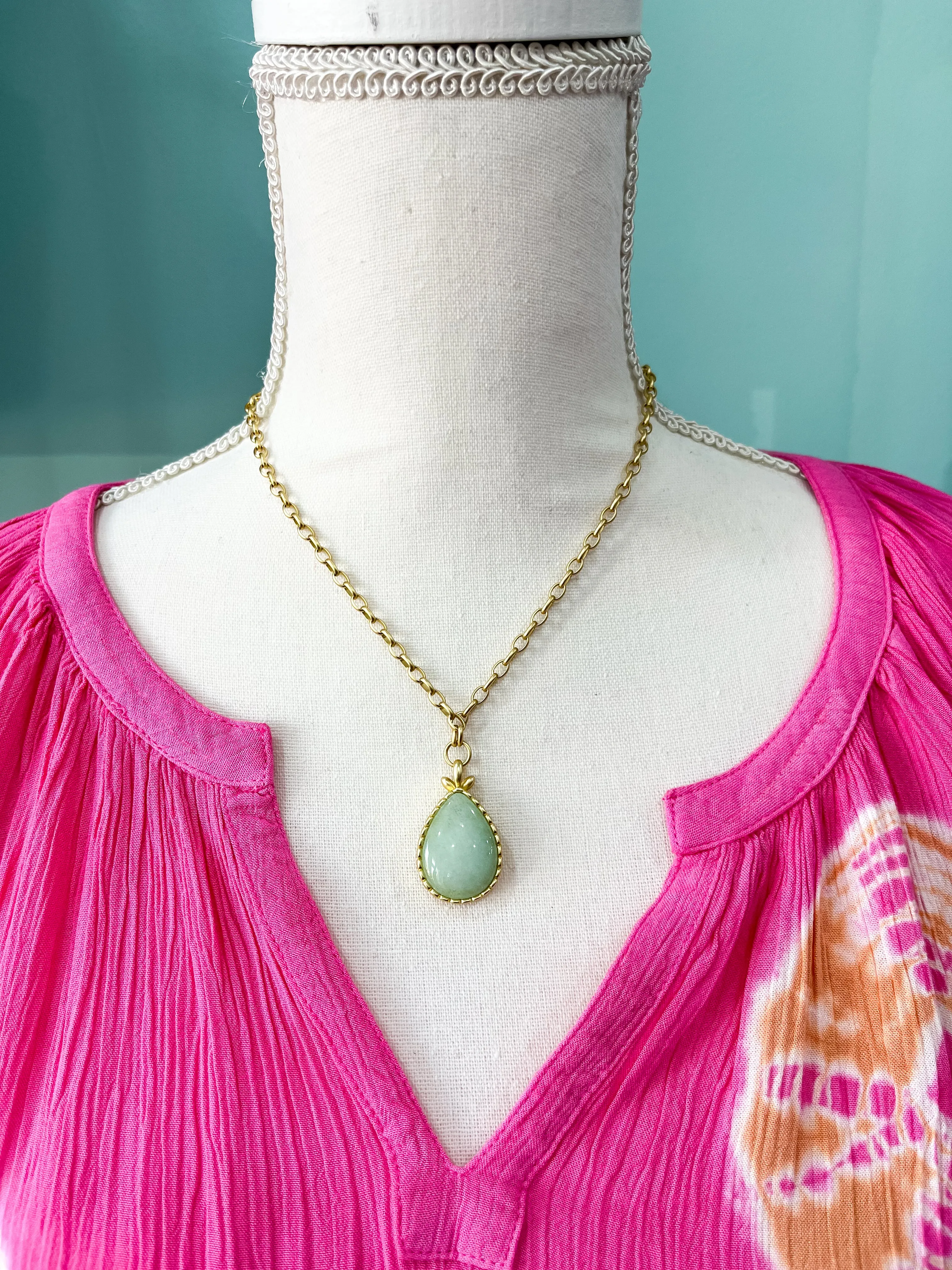 Spartina Nara Teardrop Necklace 18”
