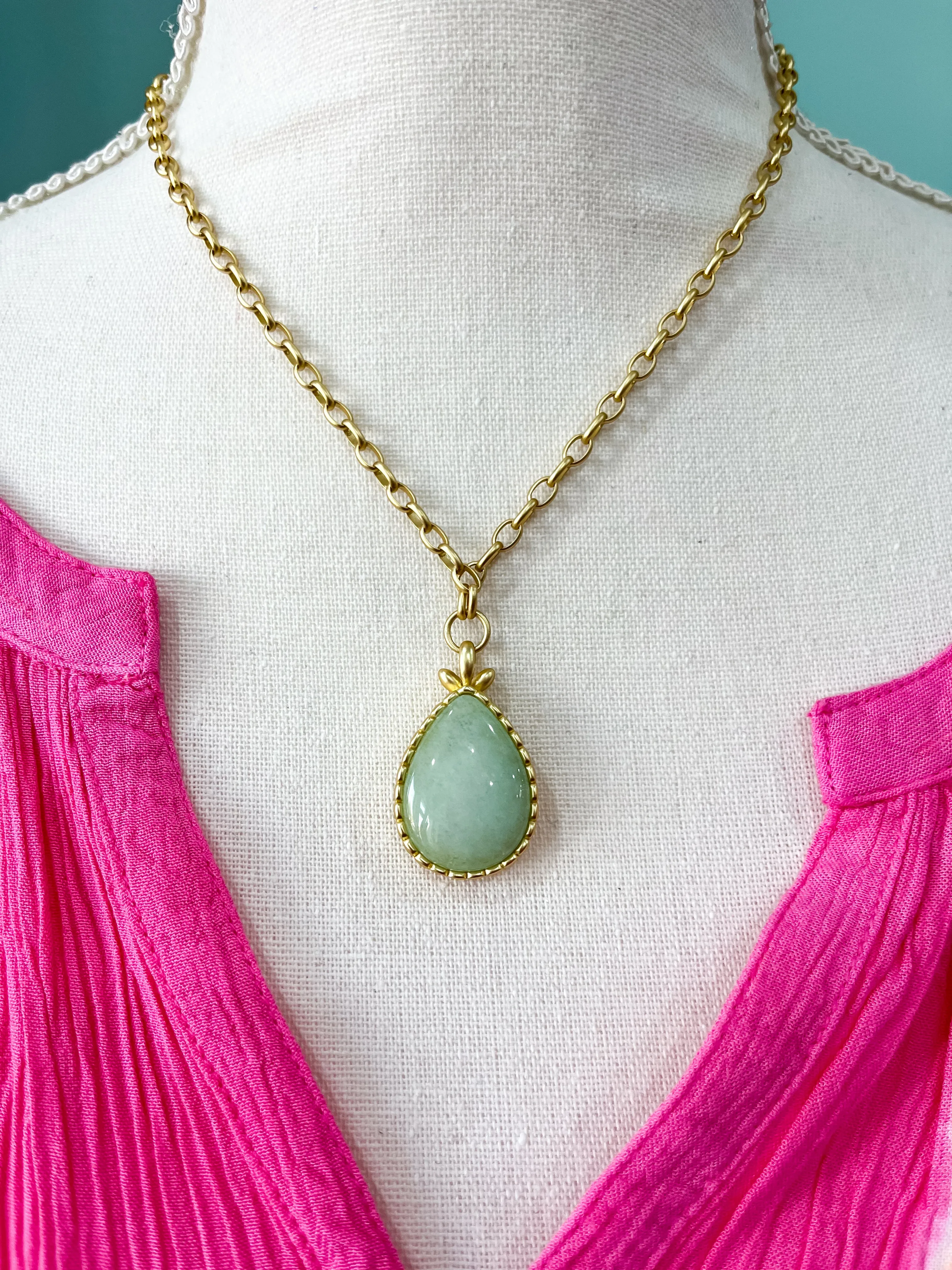 Spartina Nara Teardrop Necklace 18”
