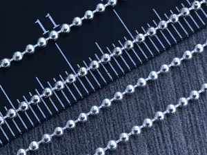 Sterling Silver 1.5mm  Bead/Ball Chain