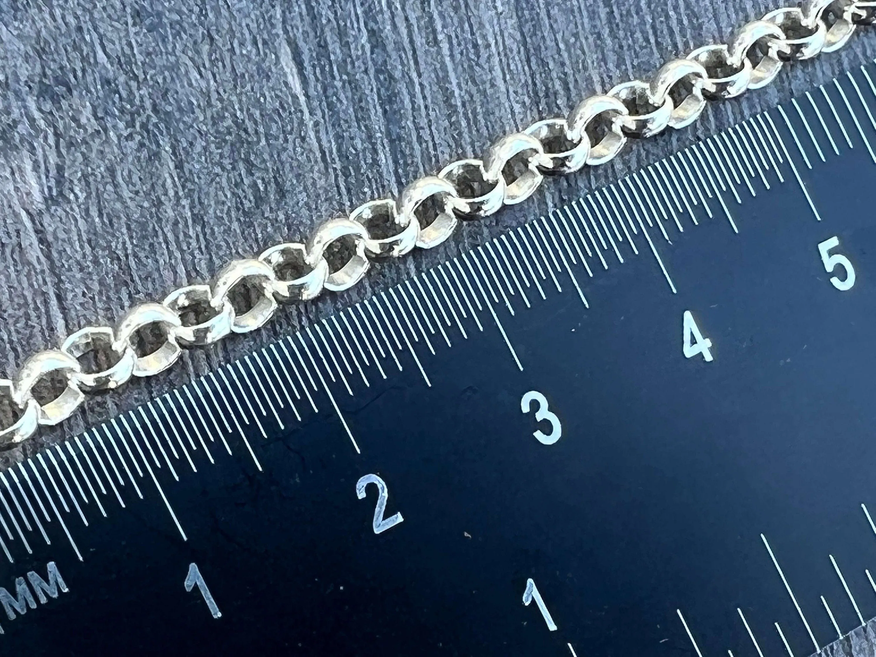 Sterling Silver Rolo Link Chain - 2mm, 3mm & 4mm