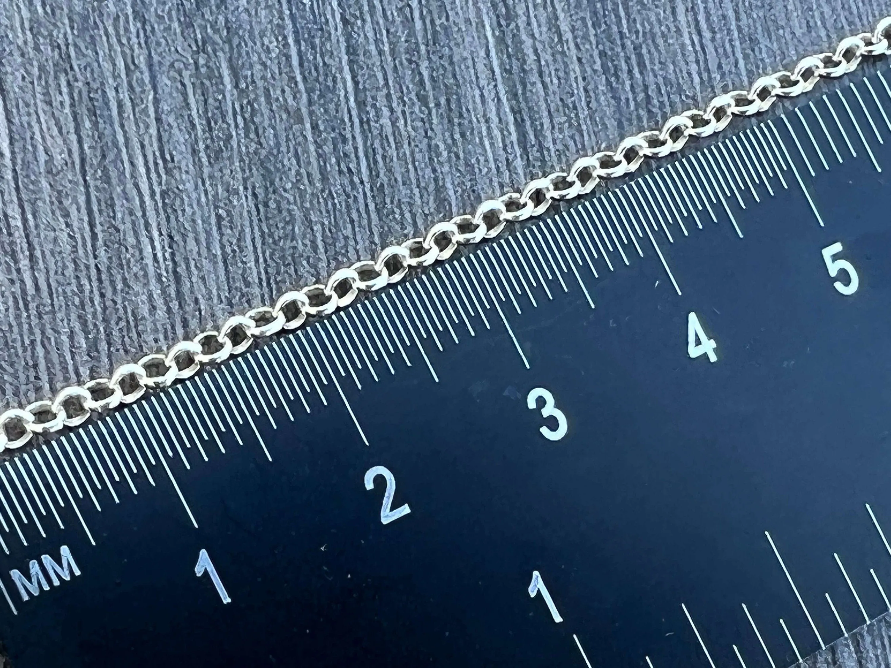 Sterling Silver Rolo Link Chain - 2mm, 3mm & 4mm