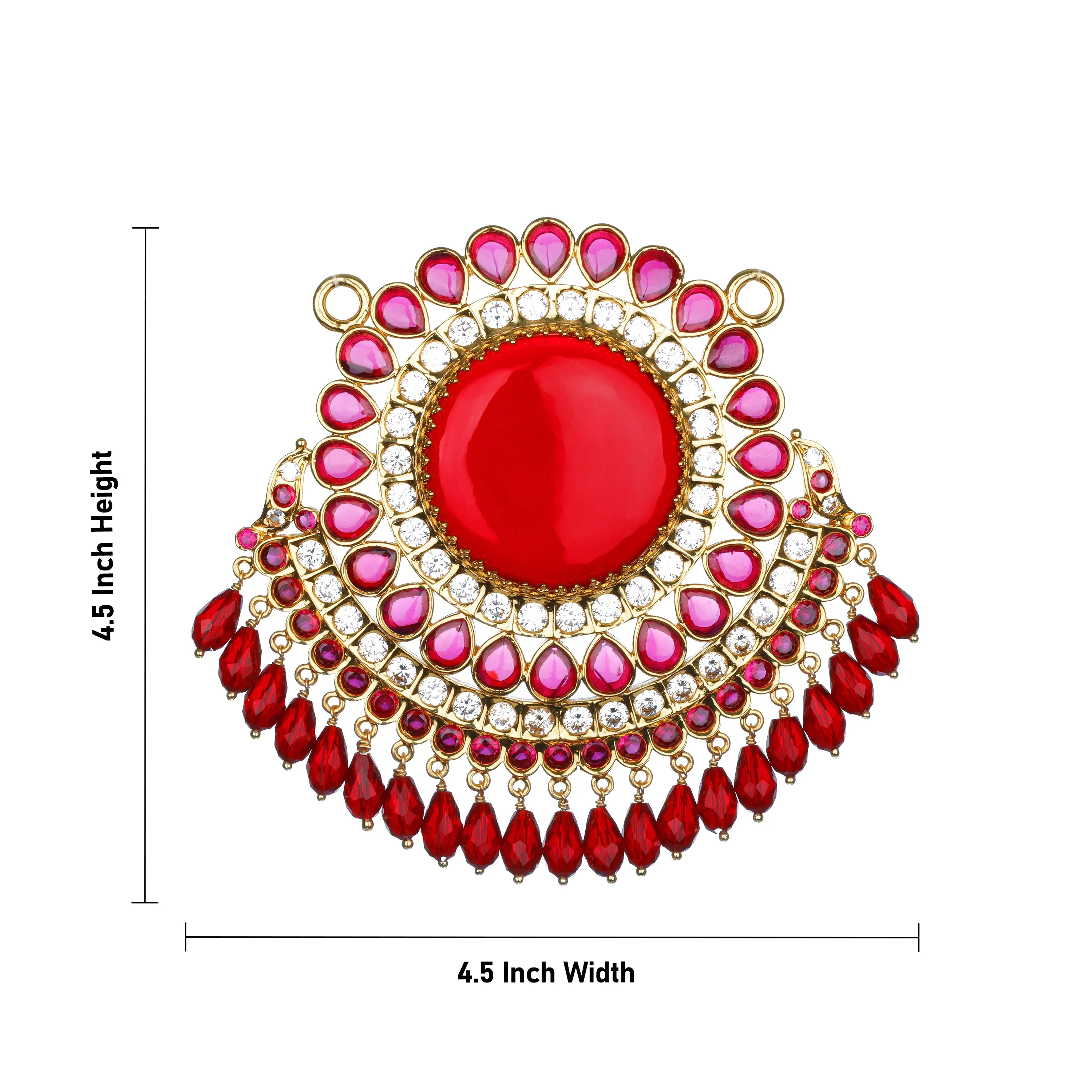 Stone Pendant - 4.5 Inches | Design Locket/ Stone Dollar for Women