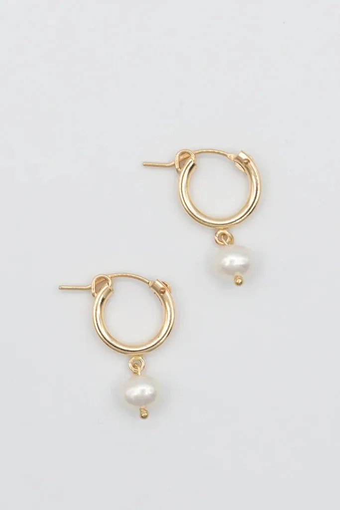 Susan Rifkin Pearl Drop Hoops