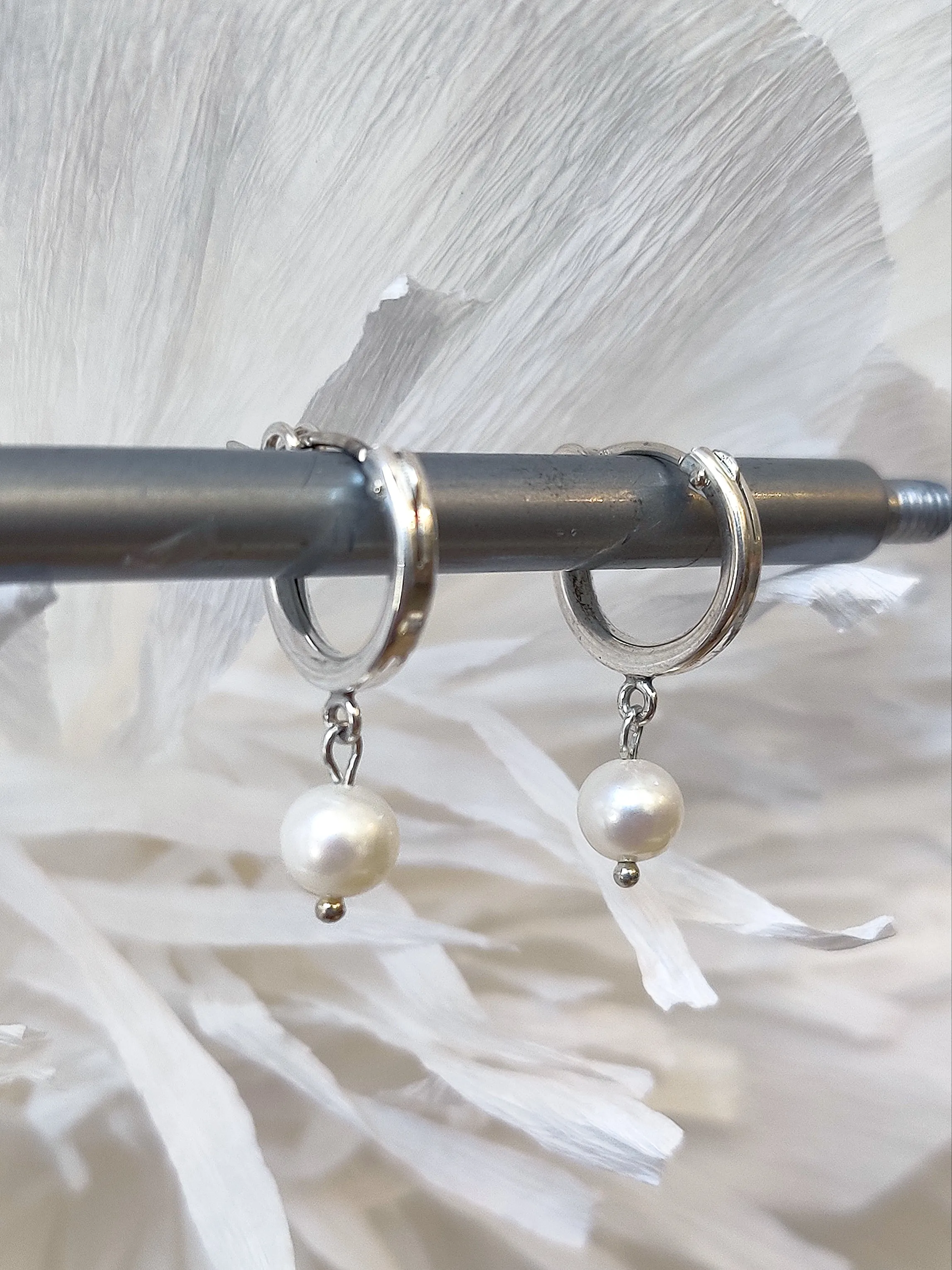 Susan Rifkin Pearl Drop Hoops