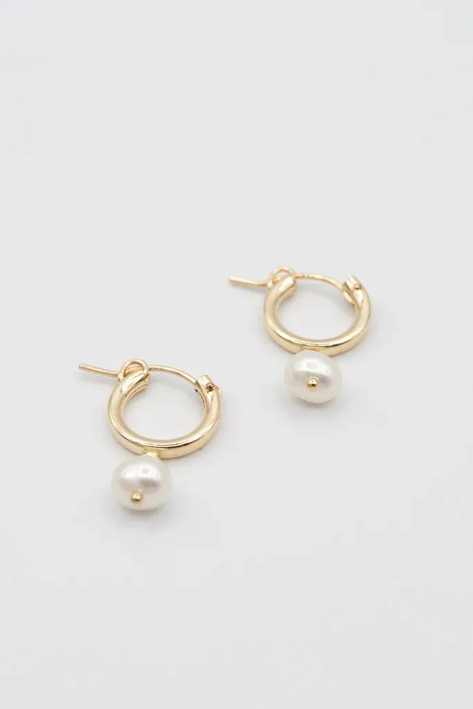 Susan Rifkin Pearl Drop Hoops