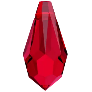 Swarovski Pendants Teardrop (6000) Scarlet