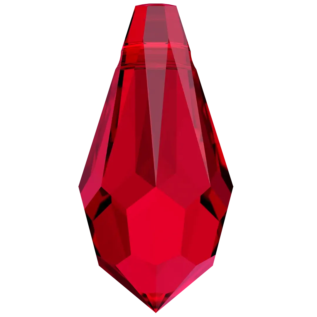 Swarovski Pendants Teardrop (6000) Scarlet
