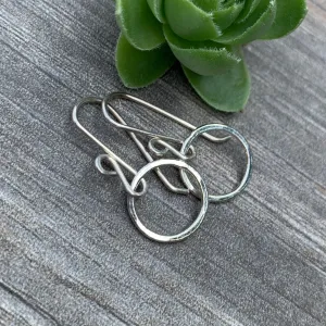 Tiny Circle Earrings