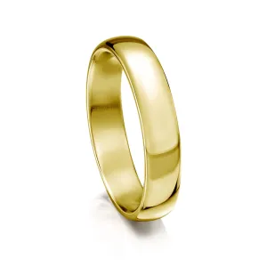 Traditional 4mm Wedding Ring in 18ct Yellow Gold