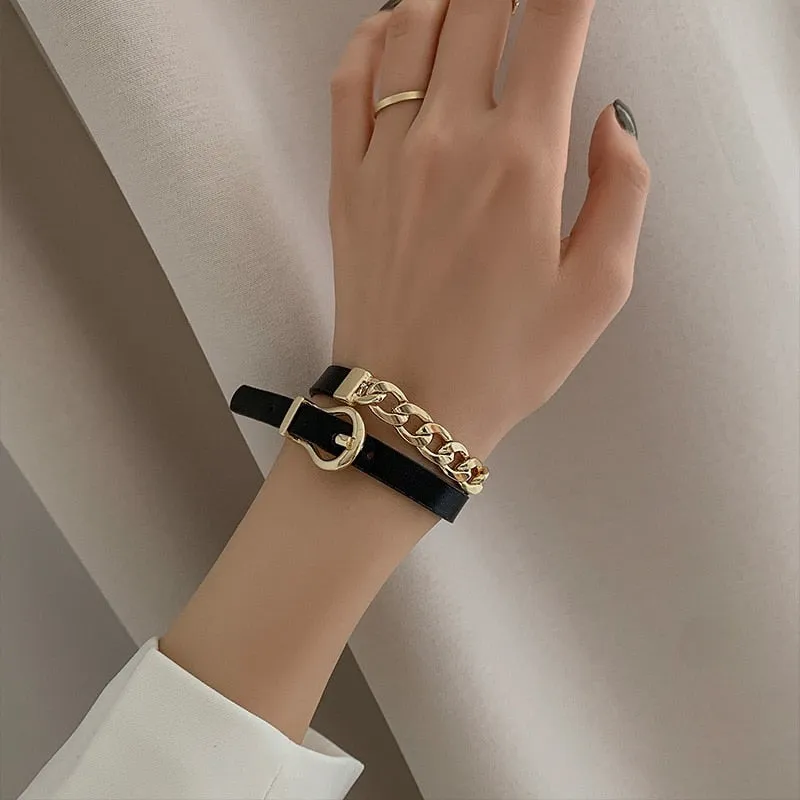 Trendy Buckle Belt Choker Necklace Collection